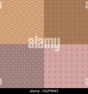 Four separate consecutive geometric patterns Stock Photo - Alamy