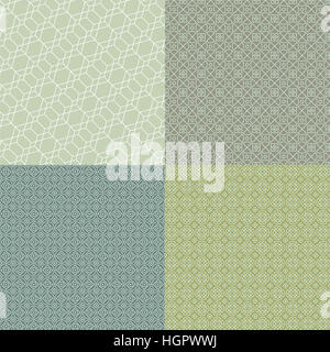 Four separate consecutive geometric patterns Stock Photo - Alamy