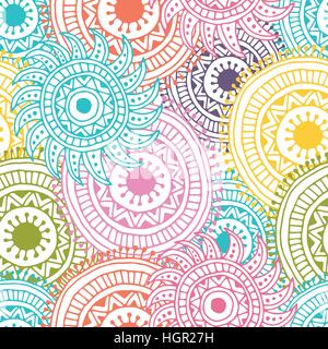 Vector abstract hand drawn  background. Zentangle style seamless pattern. Stock Vector