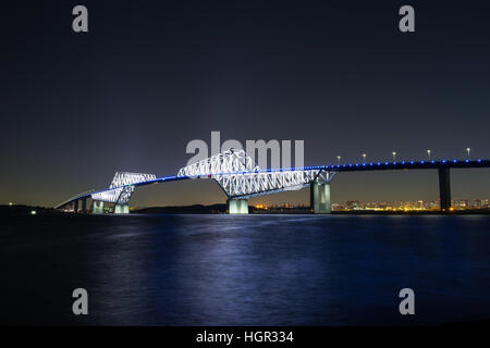 Nightview of Tokyo Gate Bridge in Tokyo, Japan. Stock Photo