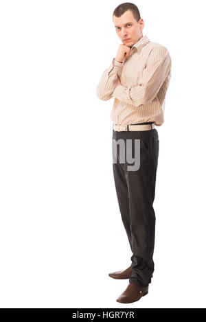 portrait of Male in full growth on a white background in the studio Stock Photo