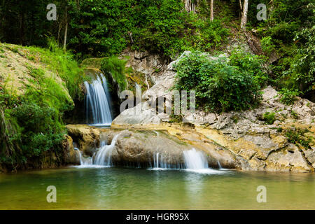 Beautiful Waterfall in Soroa, (Vinales) Pinar del Rio, Cuba Stock Photo