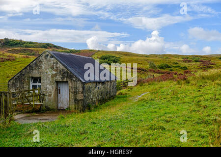 Old stone outbuilding in the beautiful rural landscape of Isle of Skye Scotland Stock Photo