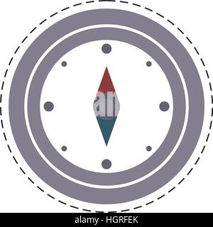 compass location gps travel cut line vector illustration eps 10 Stock Vector