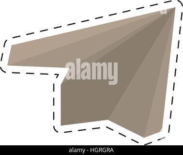paper plane origami modeling creative cut line vector illustration eps 10 Stock Vector