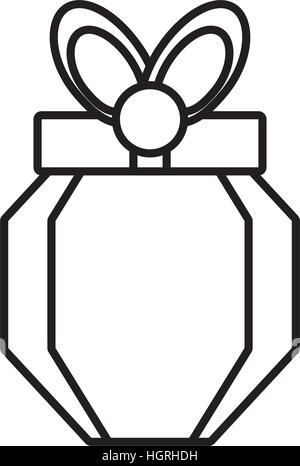gift box polygonal carton element outline vector illustration eps 10 Stock Vector