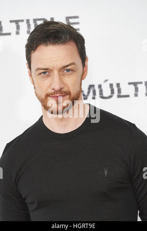 Madrid, Spain. 12th Jan, 2017. James McAvoy attends a photocall for 'Split' at Villamgna Hotel on January 12, 2017 in Madrid © Jack Abuin/ZUMA Wire/Alamy Live News Stock Photo