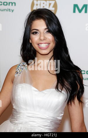 Los Angeles, Us. 13th Jan, 2017. Adult film actress Gina Valentina arrives at the XBIZ Awards at Hotel Westin Bonaventure in Los Angeles, USA, on 12 January 2017. Photo: Hubert Boesl - NO WIRE SERVICE - Photo: Hubert Boesl/dpa/Alamy Live News Stock Photo