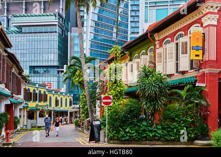 Singapore, Emerald Hill Road district Stock Photo