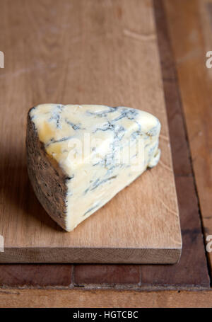 A wedge of Alex James’ English Blue Monday cheese Stock Photo