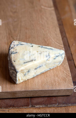 A wedge of English Yorkshire Blue cheese Stock Photo