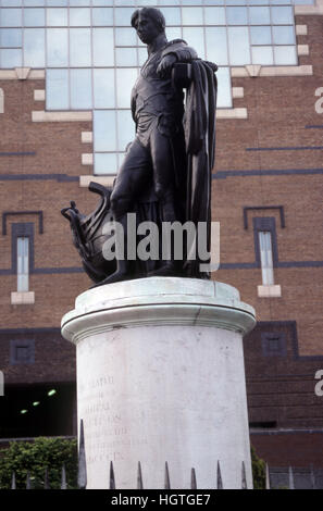 statue of Nelson in Birmingham Stock Photo