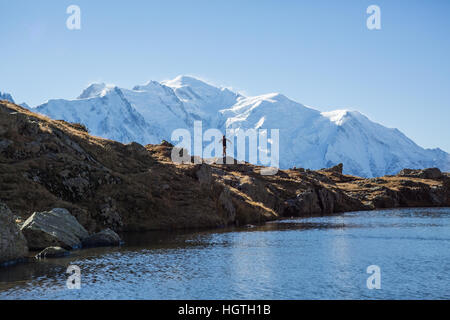 Trail Running, Chamonix, France Stock Photo