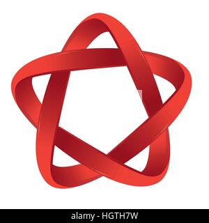 Logo in red Stock Vector