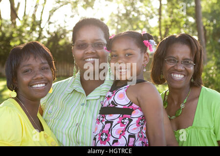 African American mother daugher and grandmother.