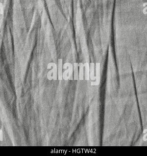 Natural Light Linen Gray Cotton Chinos Texture, Detailed Closeup, rustic crumpled vintage textured stone wash fabric grey burlap Stock Photo