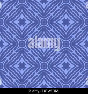 Blue Endless Texture. Oriental Geometric Ornament Stock Vector