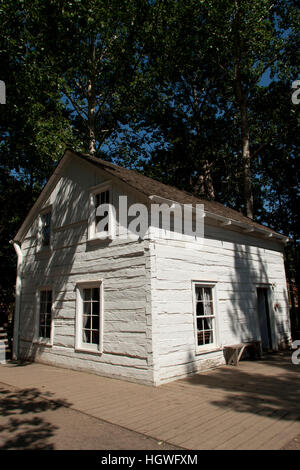 Fort Edmonton, Alberta, Canada, reconstruction of a 19th - 20th century British fort that became Edmonton, Philip Ottewell House Stock Photo