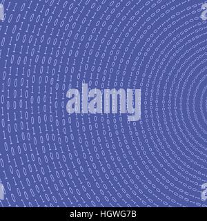 Binary Code Blue Background. Stock Vector
