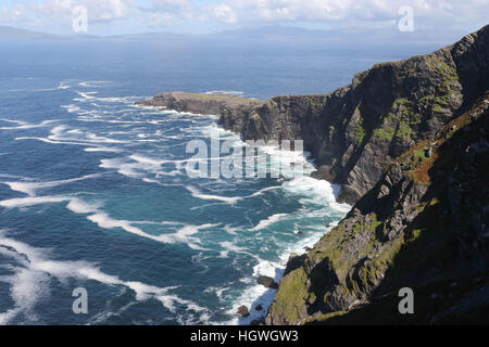 The Fogher Cliffs, Valentia Island, County Kerry, Ireland. Stock Photo