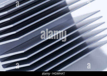 Close up of a chipset heatsink Stock Photo