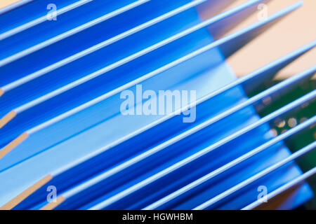 Close up of a chipset heatsink on motherboard Stock Photo