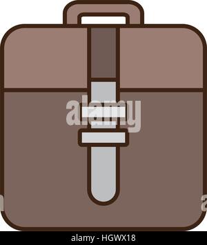 cartoon briefcase document business with strap vector illustration eps 10 Stock Vector