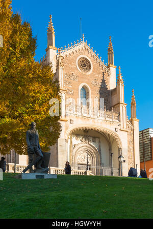 San Jeronimo el Real, a Roman Catholic Church in Madrid, Spain. Stock Photo