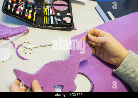 sewing kit Stock Photo