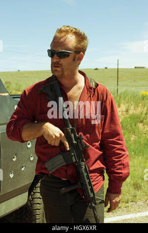 RELEASE DATE: August 26, 2016 TITLE: Hell Or High Water STUDIO: OddLot Entertainment DIRECTOR: David Mackenzie PLOT: A divorced father and his ex-con older brother resort to a desperate scheme in order to save their family's ranch in West Texas STARRING: Ben Foster as Tanner Howard (Credit: © OddLot Entertainment/Entertainment Pictures) Stock Photo