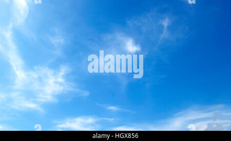 Blue sky white clouds Abstract nature skies Textured pattern background sky. Stock Photo