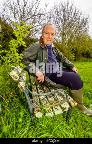 Actor Charles Collingwood, Brian Aldridge from 'The Archers', at home in Hampshire. Stock Photo
