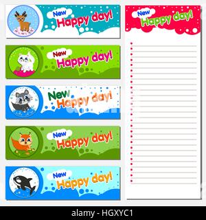 Personal organizer, diary or notebook Stock Vector