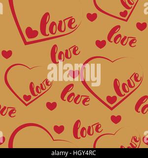 Romantic red heart background. Vector illustration for holiday design. Many flying hearts on white background. For wedding card, valentine day greetin Stock Vector
