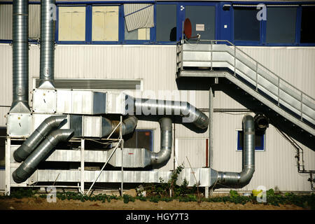 Ventilation system public building Stock Photo