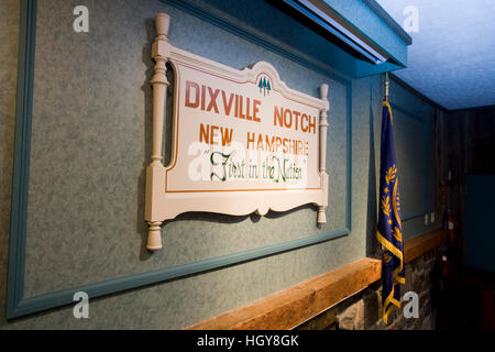 The Ballot Room at the Balsams Resort in Dixville Notch, New Hampshire. Stock Photo