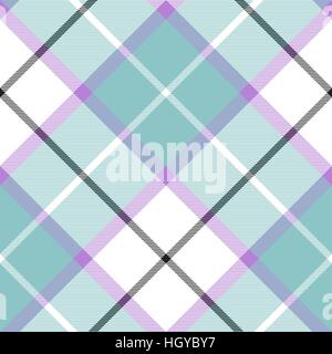 Soft warm plaid baby color seamless pattern diagonal texture. Vector illustration. Flat design. EPS10. Stock Vector