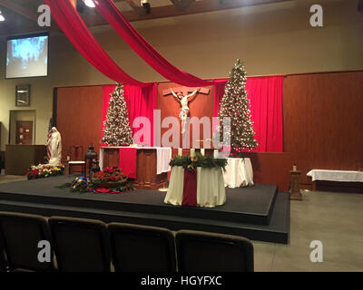 church alter at Christmas Stock Photo - Alamy
