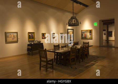 New Mexico, Taos, Harwood Museum of Art, interior Stock Photo