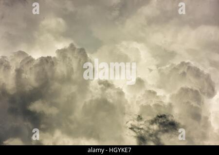 Cumulonimbus, towering cumulus (Cumulus congestus), Bavaria, Germany Stock Photo