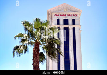 Las Vegas, Nevada, USA. 3rd Aug, 2015. A general view of Las Vegas' Caesars Palace is seen Aug. 3, 2015. The hotel and casino was established in 1966 by Jay Sarno, who sought to create an opulent facility that gave guests a sense of life during the Roman Empire. Credit: David Becker/ZUMA Wire/Alamy Live News Stock Photo