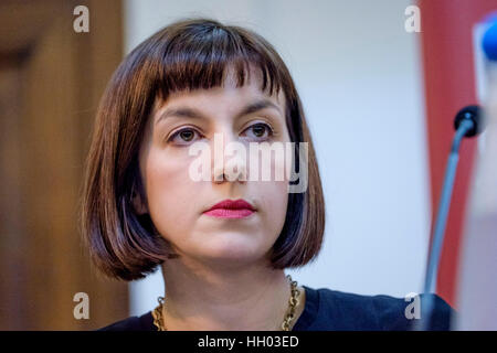 London, UK. 14th January 2017. Bridget Phillipson MP attends The Fabian New Year Conference 2017 at Friends House, Euston Road,London, on 14/01/2017 :  Bridget Phillipson MP, Houghton & Sunderland South. Credit: Julie Edwards/Alamy Live News Stock Photo