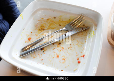 A finished meal. Stock Photo