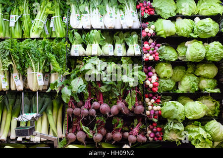 A supermarket selling lots of vegetables, Stock Photo