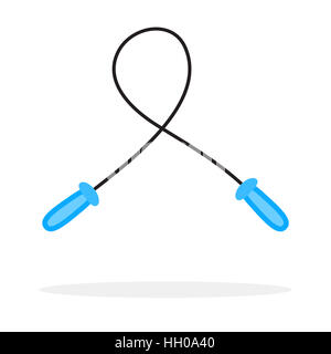 Skipping rope isolated vector. Jump rope illustration Stock Photo