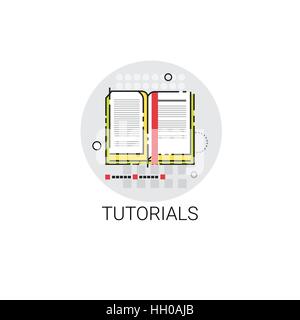 Tutorials Online Learning Distance Education Icon Stock Vector