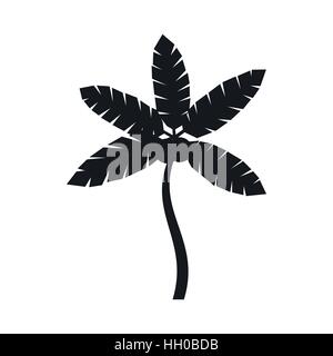 Palm tree with coconuts icon, simple style Stock Vector