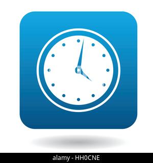 Office clock icon, simple style Stock Vector