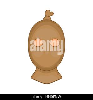 Thief with stocking over his head icon Stock Vector