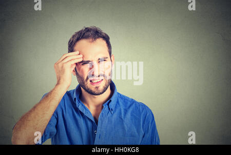 Man having headache Stock Photo